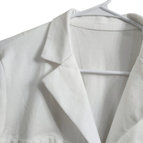 NEW OGL MOVE Size L White Button Down Bustier Shirt Long Sleeve Womens - Picture 11 of 15